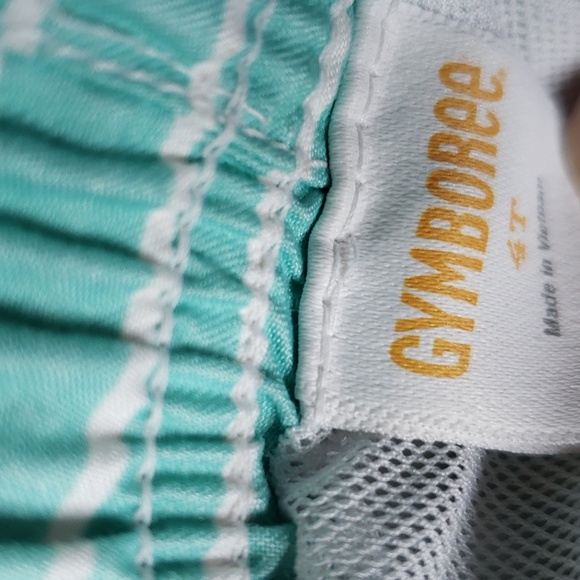 Gymboree Shark Toddler Bow Swim Trunks Shorts, Sz 4T - Picture 5 of 6